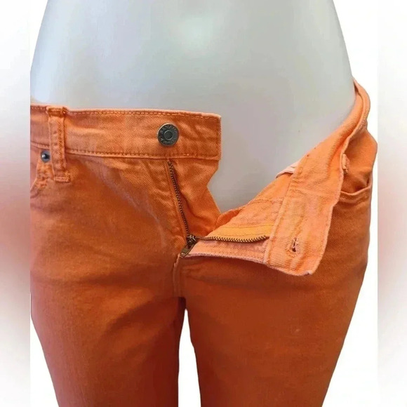 Banana Republic Skinny Fit Orange Jeans Size 10 - Picture 3 of 6